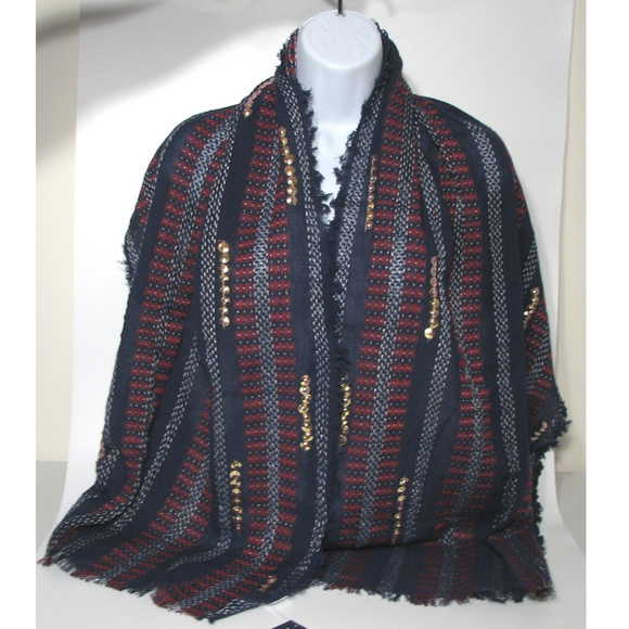 Old Navy Accessories - 5 for $25 Red Silver Gold Blue Scarf Old Navy